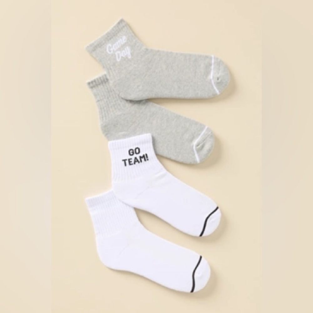Anthropologie Daily Practice Game Day 2 Pair of Socks (new)